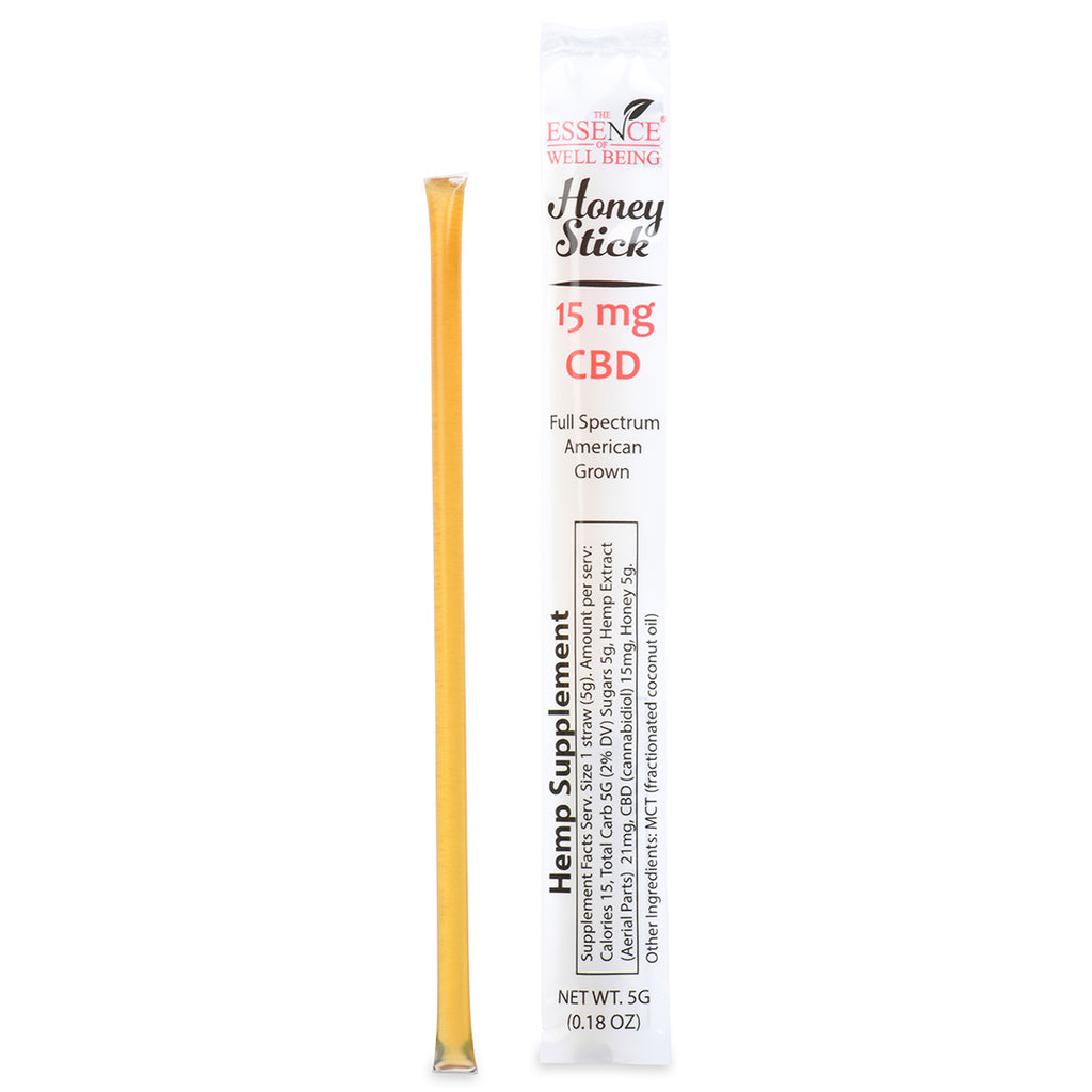 CBD Honey Stick 15 mg, THC Free, Single Stick