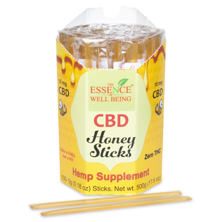 CBD Honey Sticks, THC Free  Buy 5, Get 1 Free