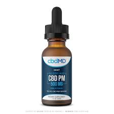 CBD PM Oil Sleep Aid 500 mg, THC Free, Mint