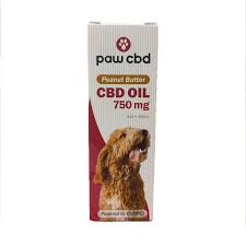 Paw CBD Oil for Dogs 750 mg, THC Free, Peanut Butter