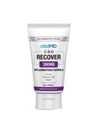 CBD Recover Inflammation Formula 300 mg, THC Free, 2 oz Squeeze Tube